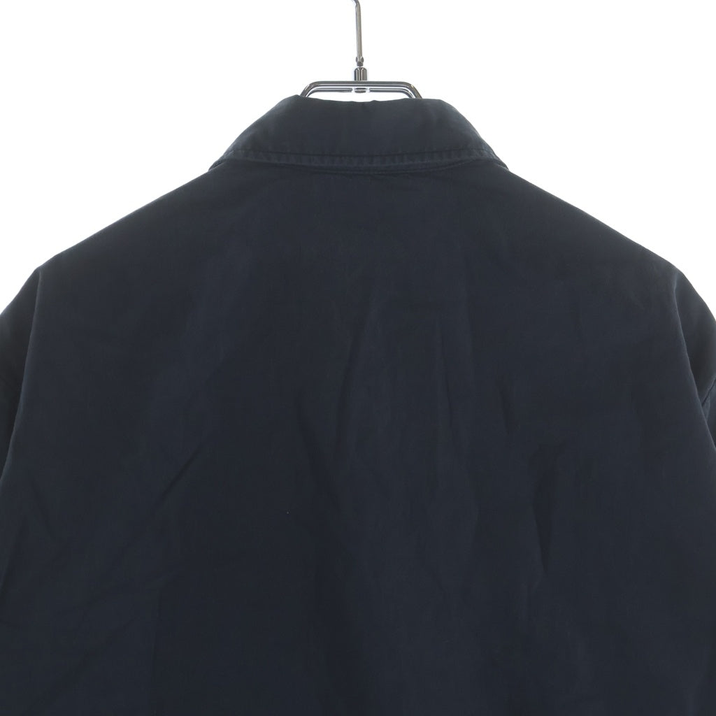 STONE ISLAND(ストーンアイランド) コットン ガーメントダイ ロゴワッペン 長袖シャツ ネイビー 651511209