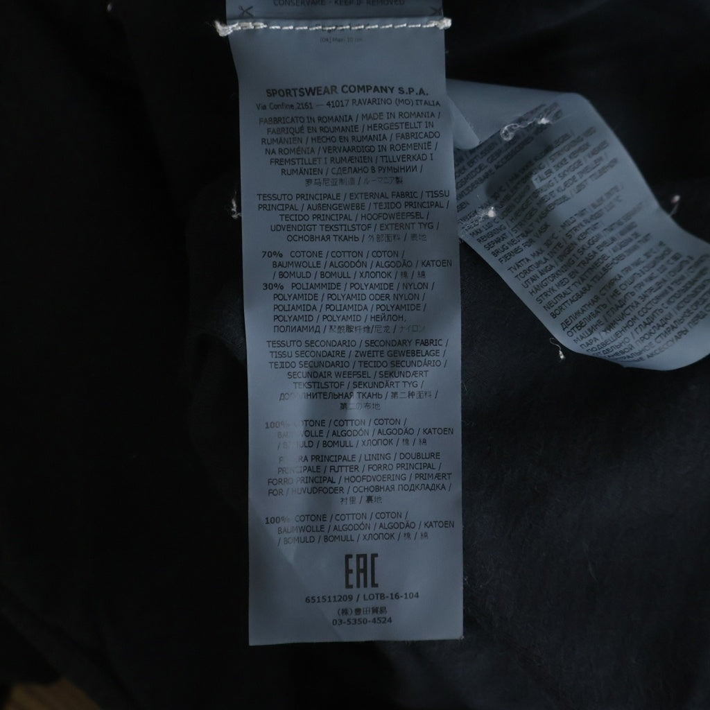 STONE ISLAND(ストーンアイランド) コットン ガーメントダイ ロゴワッペン 長袖シャツ ネイビー 651511209