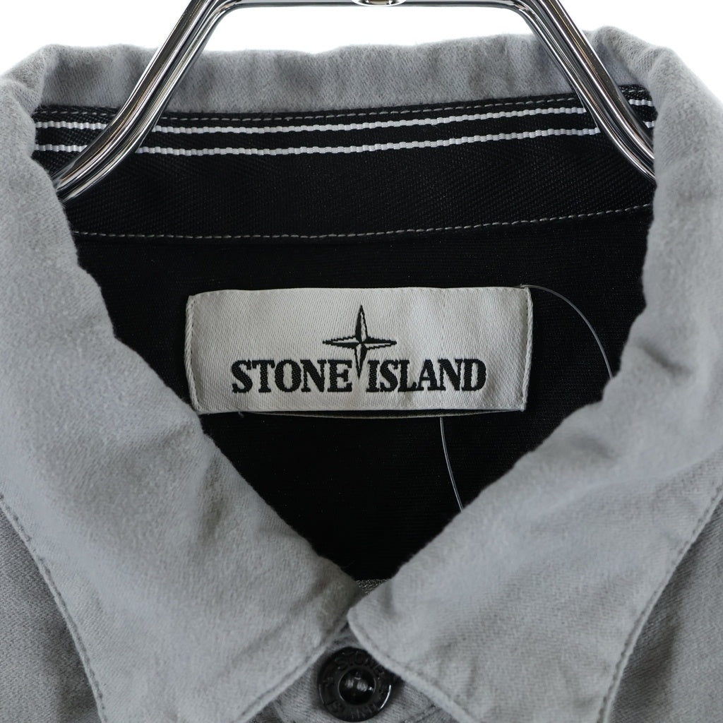 STONE ISLAND(ストーンアイランド) コットン ボタンダウン 長袖シャツ グレー 631511602