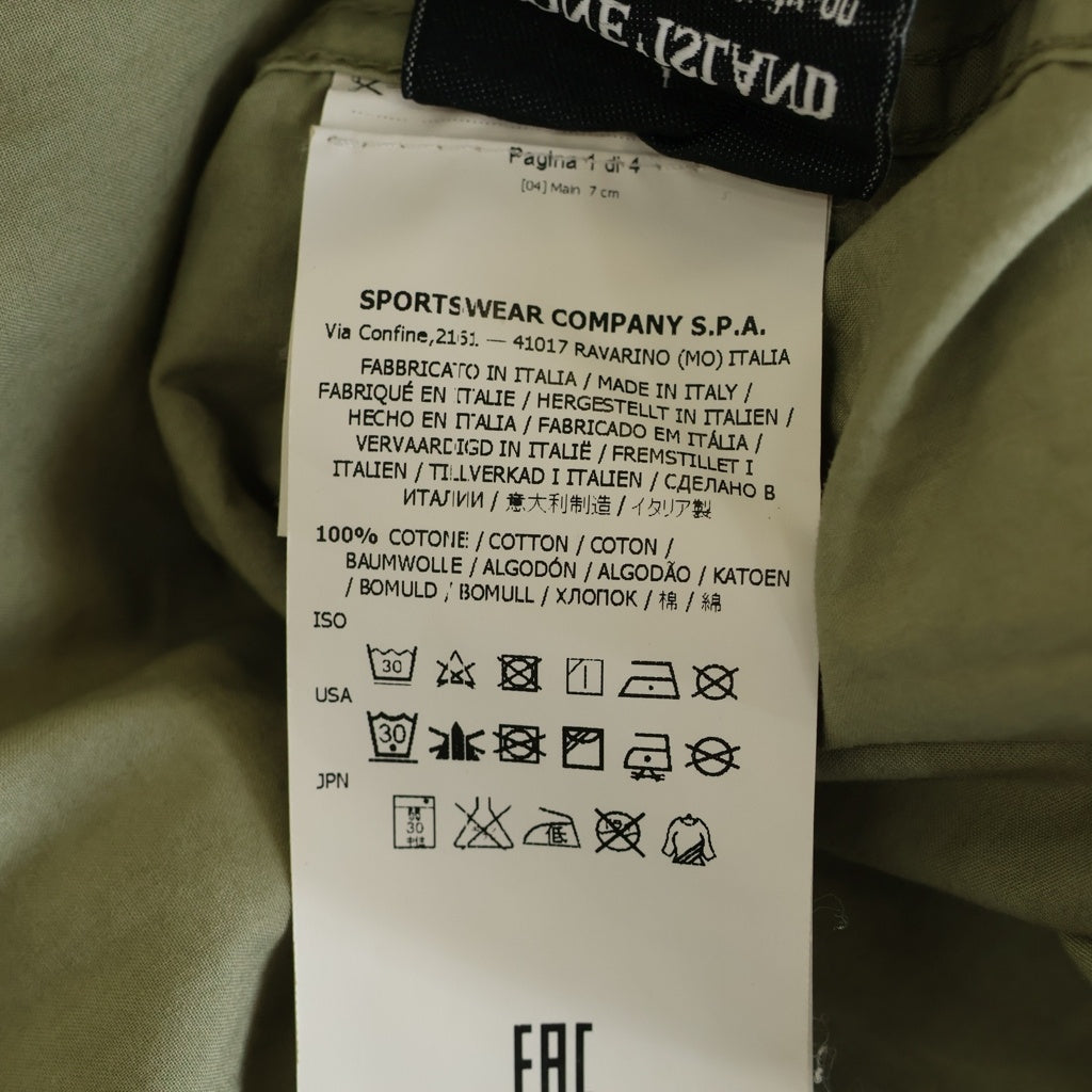 STONE ISLAND(ストーンアイランド) コットン ボタンダウン 長袖シャツ グリーン 63151FD03