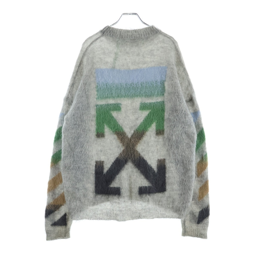 OFF-WHITE(オフホワイト) バックロゴ モヘアウールニットセーター 