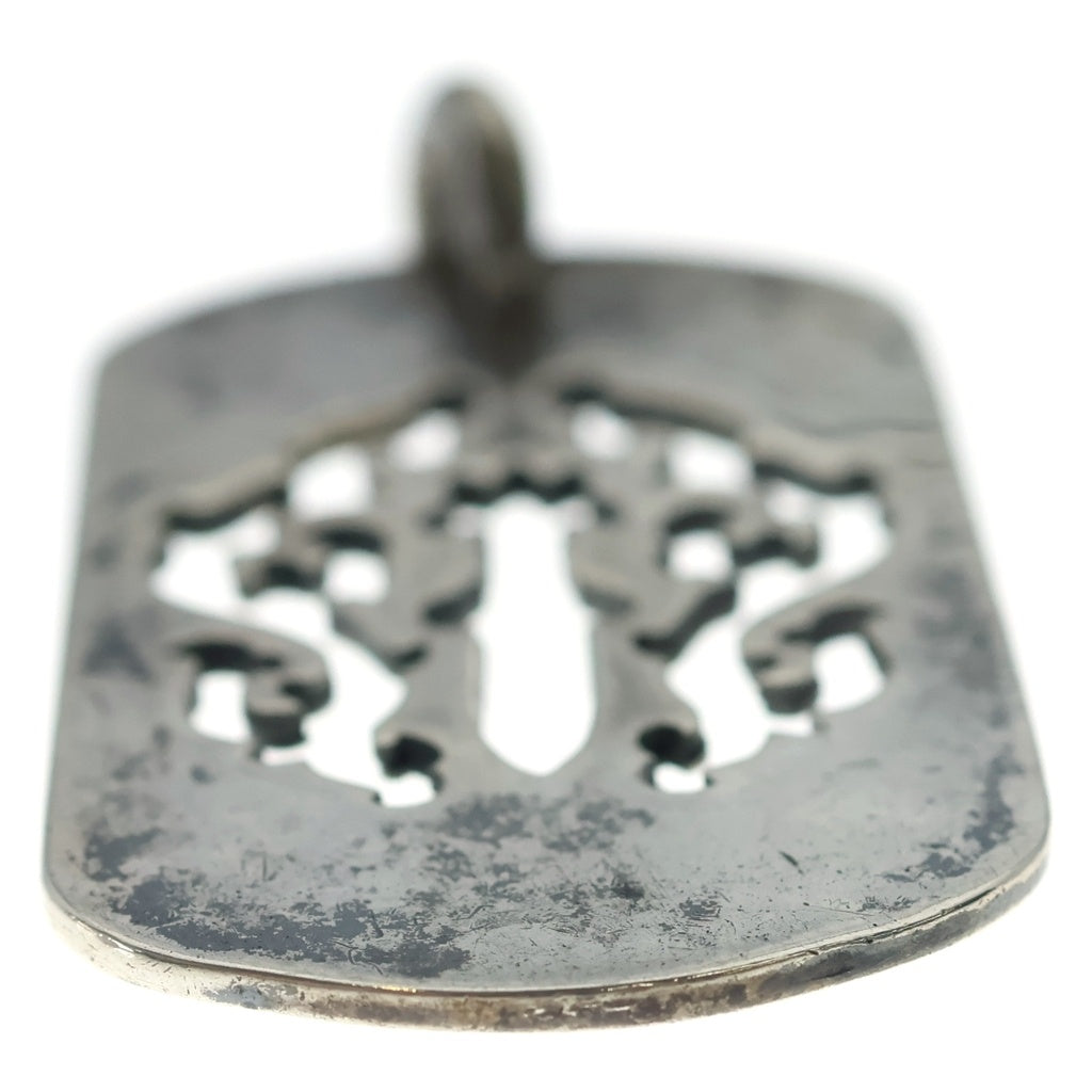 CHROME HEARTS(クロムハーツ) D TAG LRG DAGGER ヴァインダガーカットアウトドッグタグ ラージ ペンダントトップ シルバー BCA240