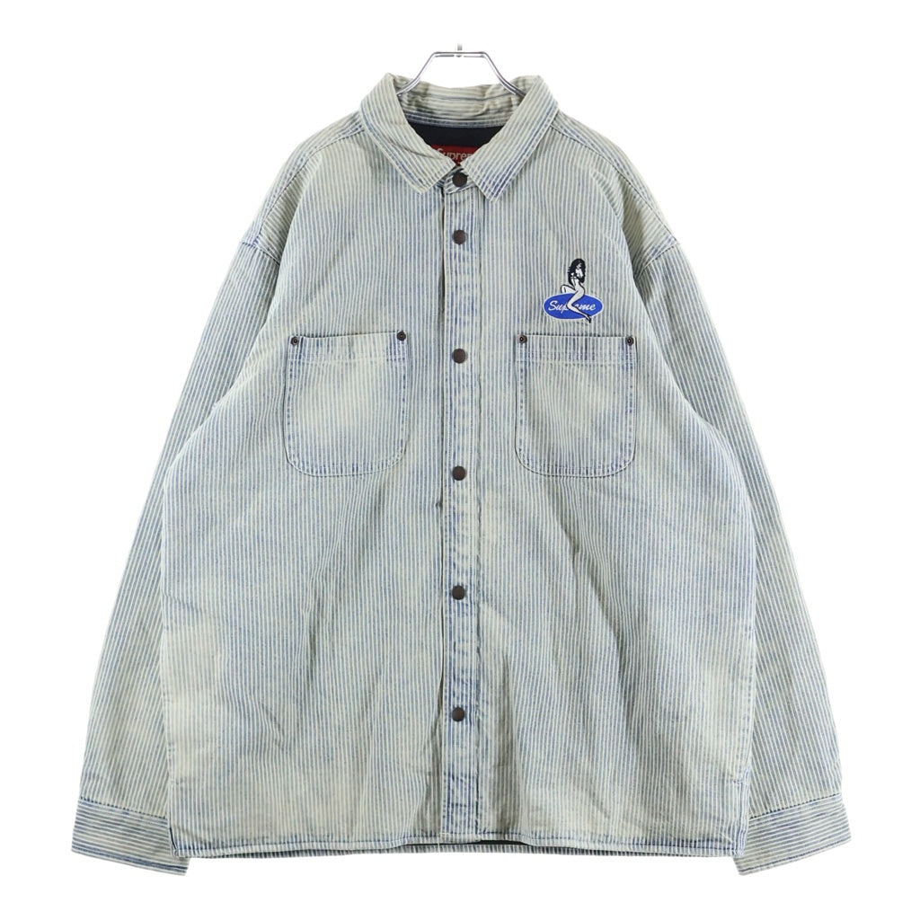 SUPREME(シュプリーム) 26SS Quilted Lined Denim Snap Shirt キルテッド ラインド スナップボタン 長袖デニムシャツ インディゴ