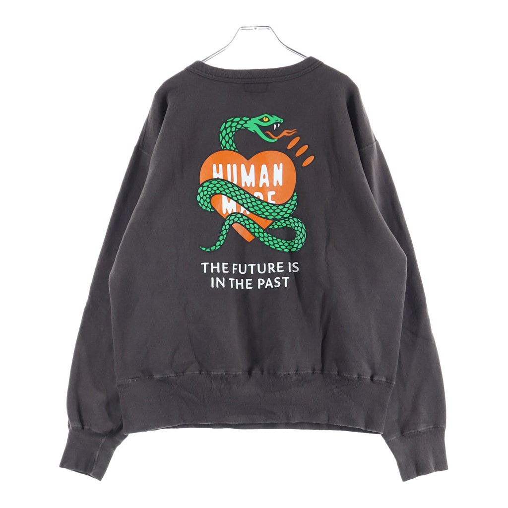 HUMAN MADE(ヒューマンメイド) 24AW TSURIAMI SWEATSHIRT ツリアミ スウェットシャツ クルーネック トレーナー ブラウン HM29CS011