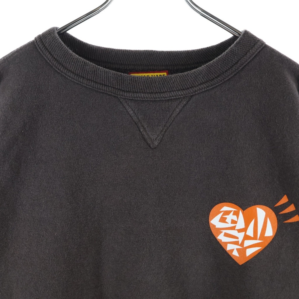 HUMAN MADE(ヒューマンメイド) 24AW TSURIAMI SWEATSHIRT ツリアミ スウェットシャツ クルーネック トレーナー ブラウン HM29CS011