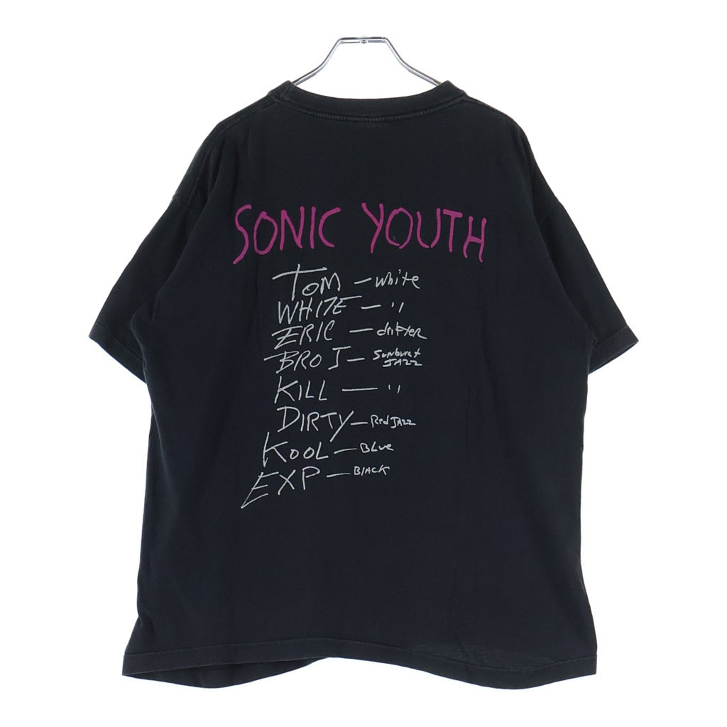 VINTAGE(ヴィンテージ) 90S VINTAGE SONIC YOUTH DISAPPEARER Euro ソニックユース ディサピアー ユーロ 両面プリント クルーネック 半袖Tシャツ カットソー