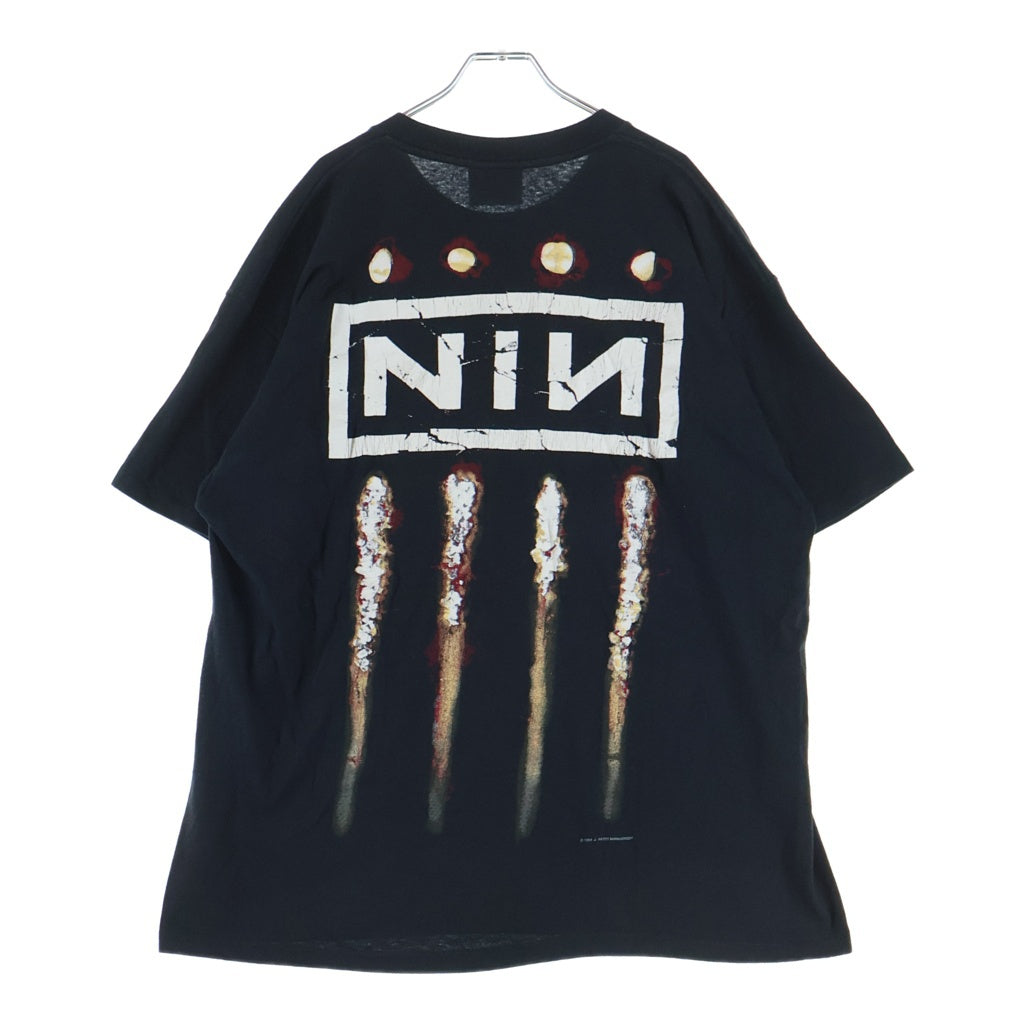 VINTAGE(ヴィンテージ) 90S VINTAGE NINE INCH NAILS THE DOWNWARD SPIRAL LEE USA製 ナインインチネイルズ ダウンワード スパイラル 両面プリント クルーネック 半袖Tシャツ