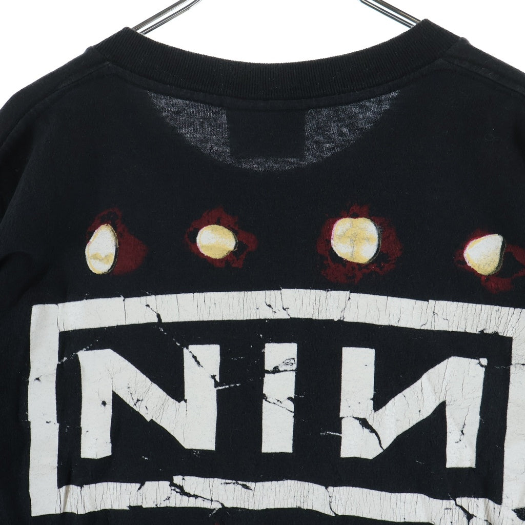 VINTAGE(ヴィンテージ) 90S VINTAGE NINE INCH NAILS THE DOWNWARD SPIRAL LEE USA製 ナインインチネイルズ ダウンワード スパイラル 両面プリント クルーネック 半袖Tシャツ