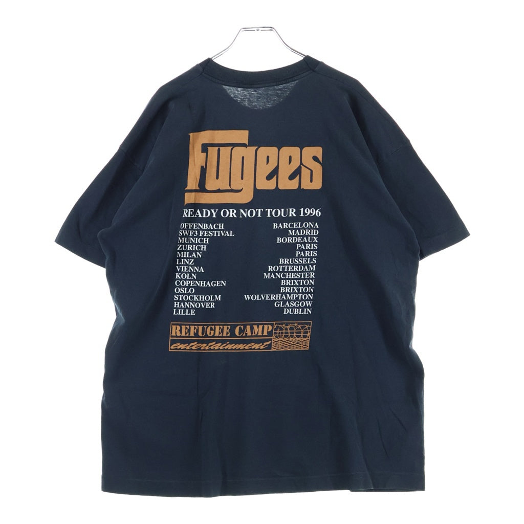 VINTAGE(ヴィンテージ) 90S FUGEES THE SCORE ヴィンテージ フージーズ ザスコア 両面プリント クルーネック 半袖Tシャツ カットソー ブラック