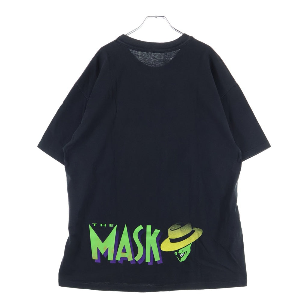 VINTAGE(ヴィンテージ) 90S THE MASK 1994 SOMEBODY STOP ME! ヴィンテージ マスク サムバディストップミー 両面プリント クルーネック 半袖Tシャツ カットソー ブラック