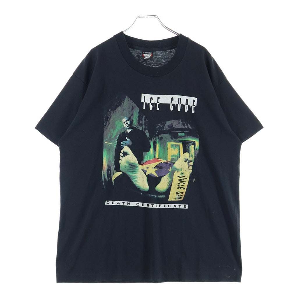 VINTAGE(ヴィンテージ) 90S ICE CUBE BOOTLEG DEATH CERTIFICATE SCREEN STAR ヴィンテージ USA製 ブートレグ アイスキューブ デスサーティフィケート 半袖Tシャツ