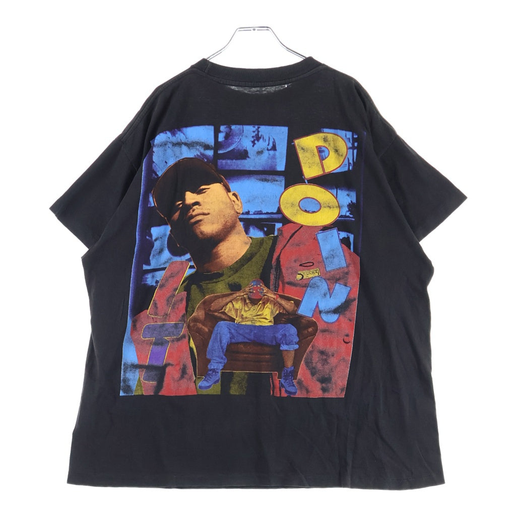 VINTAGE(ヴィンテージ) 90S LL COOL J BOOTLEG MR.SMITH ヴィンテージ LLクールJ ブートレグ ミスタースミス 両面プリント クルーネック 半袖Tシャツ カットソー ブラック