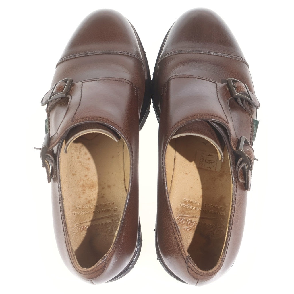 PARABOOT(パラブーツ) WILLIAM ウィリアム ダブルモンク レザー ドレスシューズ ブラウン 7754 14H