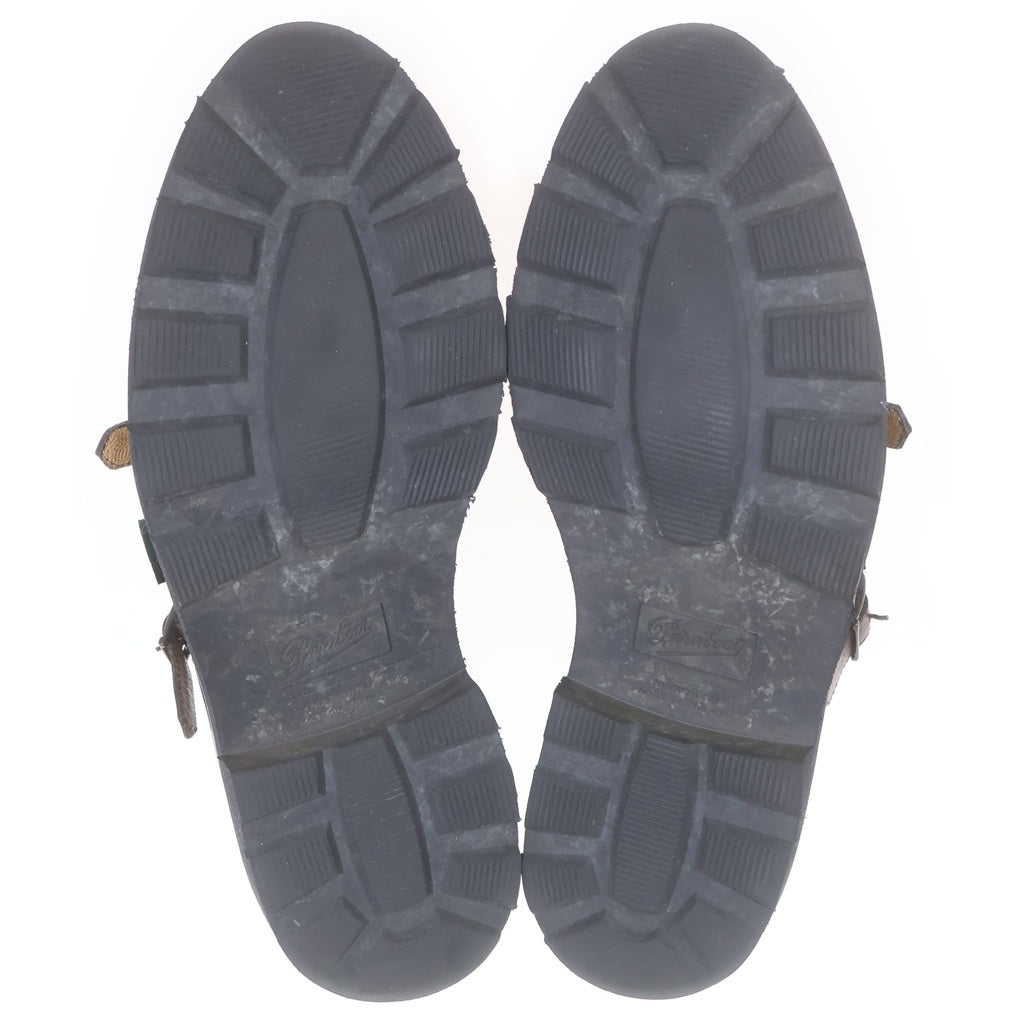 PARABOOT(パラブーツ) WILLIAM ウィリアム ダブルモンク レザー ドレスシューズ ブラウン 7754 14H