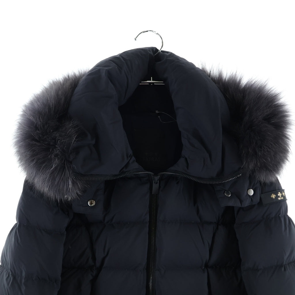 TATRAS(タトラス) 20AW CERAMICA セラミカ ファーフーデッドダウンコート ジャケット レディース ブラック LTSH20A4492-D