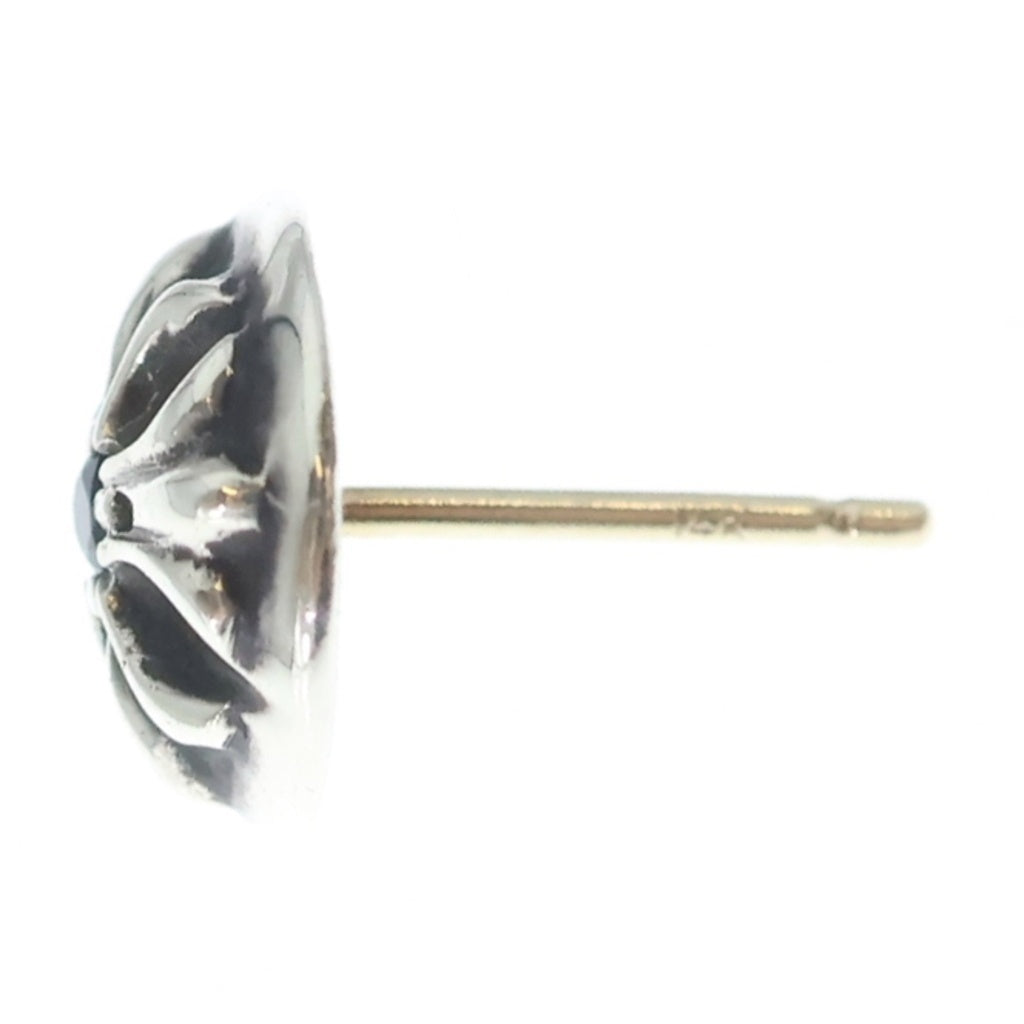 CHROME HEARTS(クロムハーツ) STUD CRSBLL SAP 1サファイア クロスボールスタッドピアス シルバー