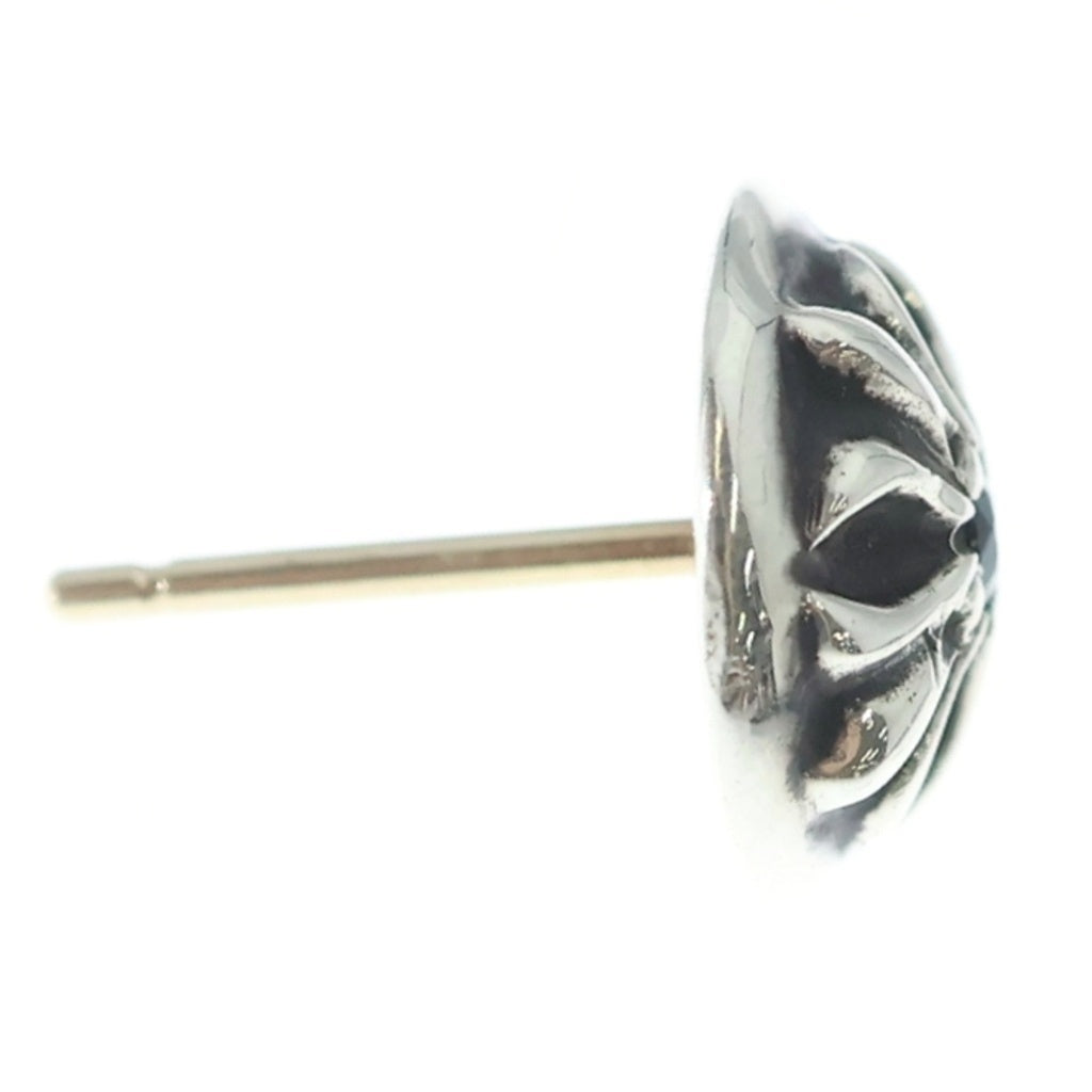 CHROME HEARTS(クロムハーツ) STUD CRSBLL SAP 1サファイア クロスボールスタッドピアス シルバー