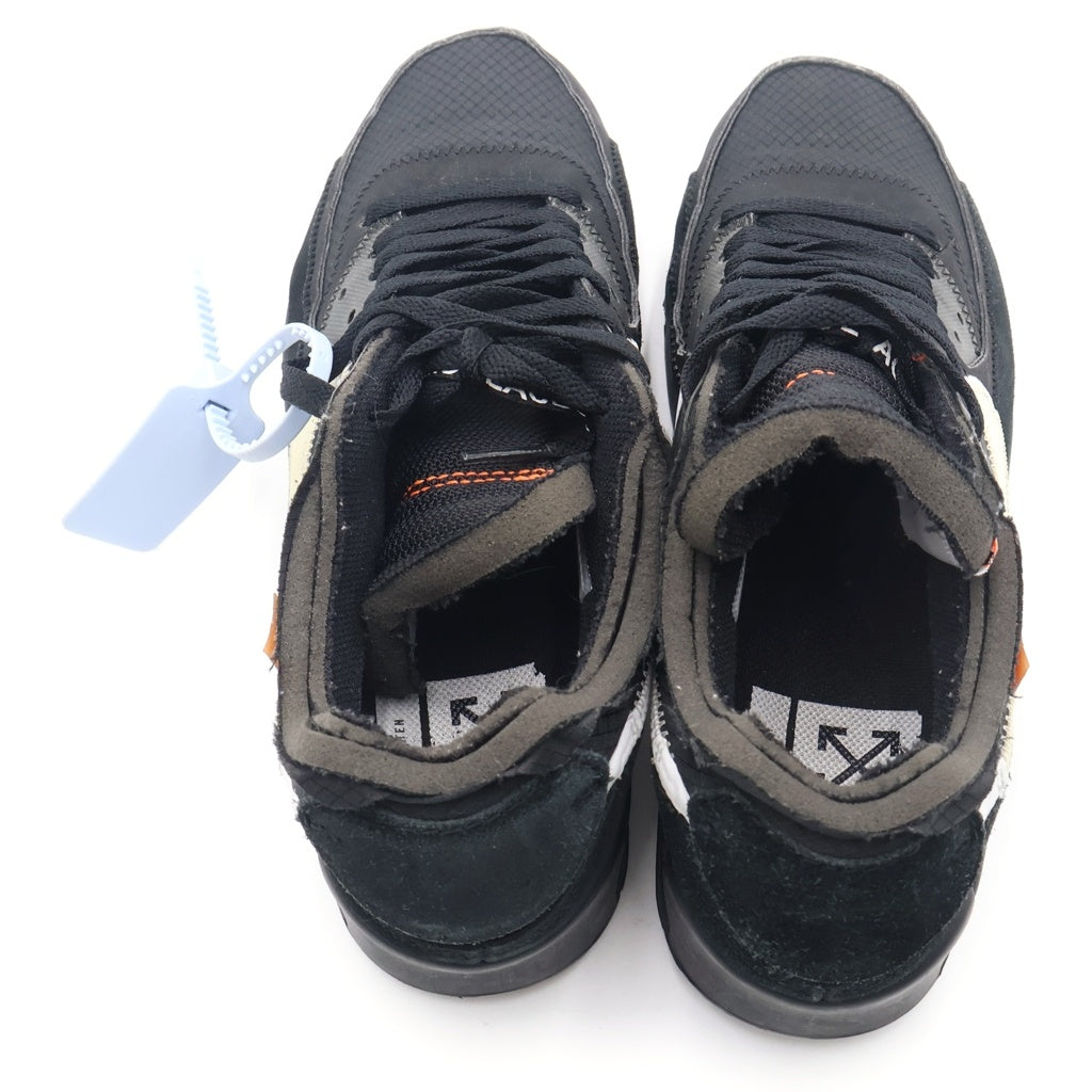 NIKE(ナイキ) ×OFF-WHITE AIR MAX 90 オフホワイト エアマックス90 ローカットスニーカー ブラック US8/26cm AA7293-001
