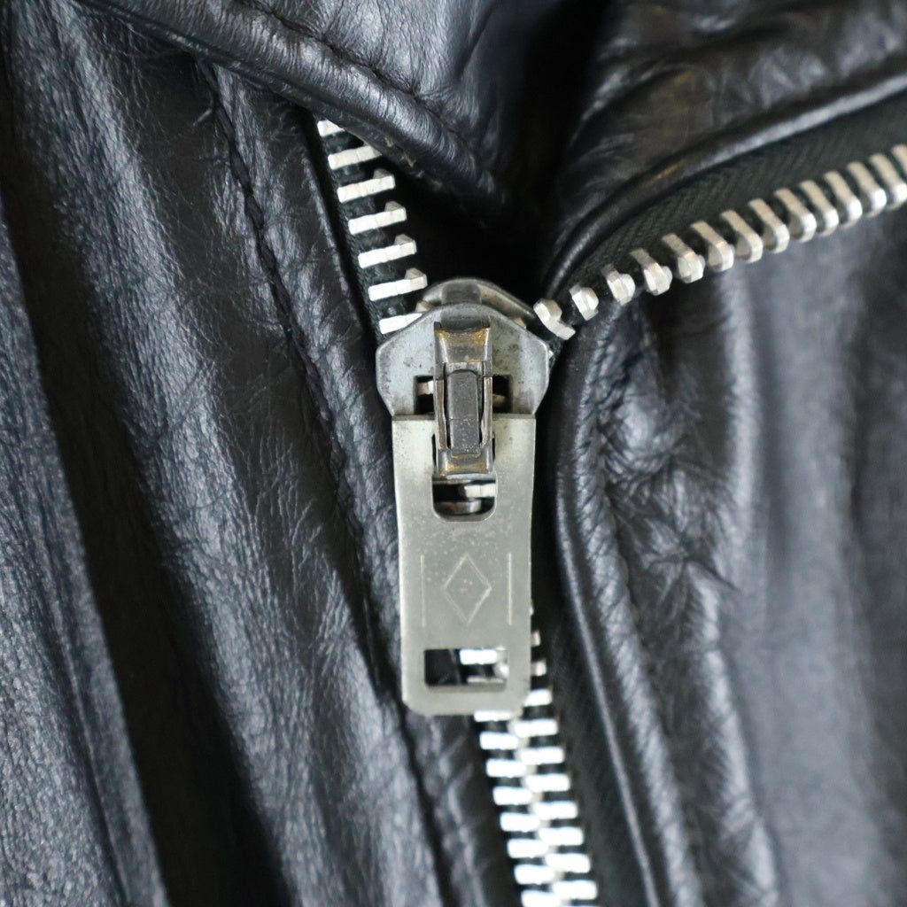 SCHOTT(ショット) 80S VINTAGE 618 RIDERS USA製 バイカータグ ヴィンテージ レザー ダブルライダースジャケット ブラック
