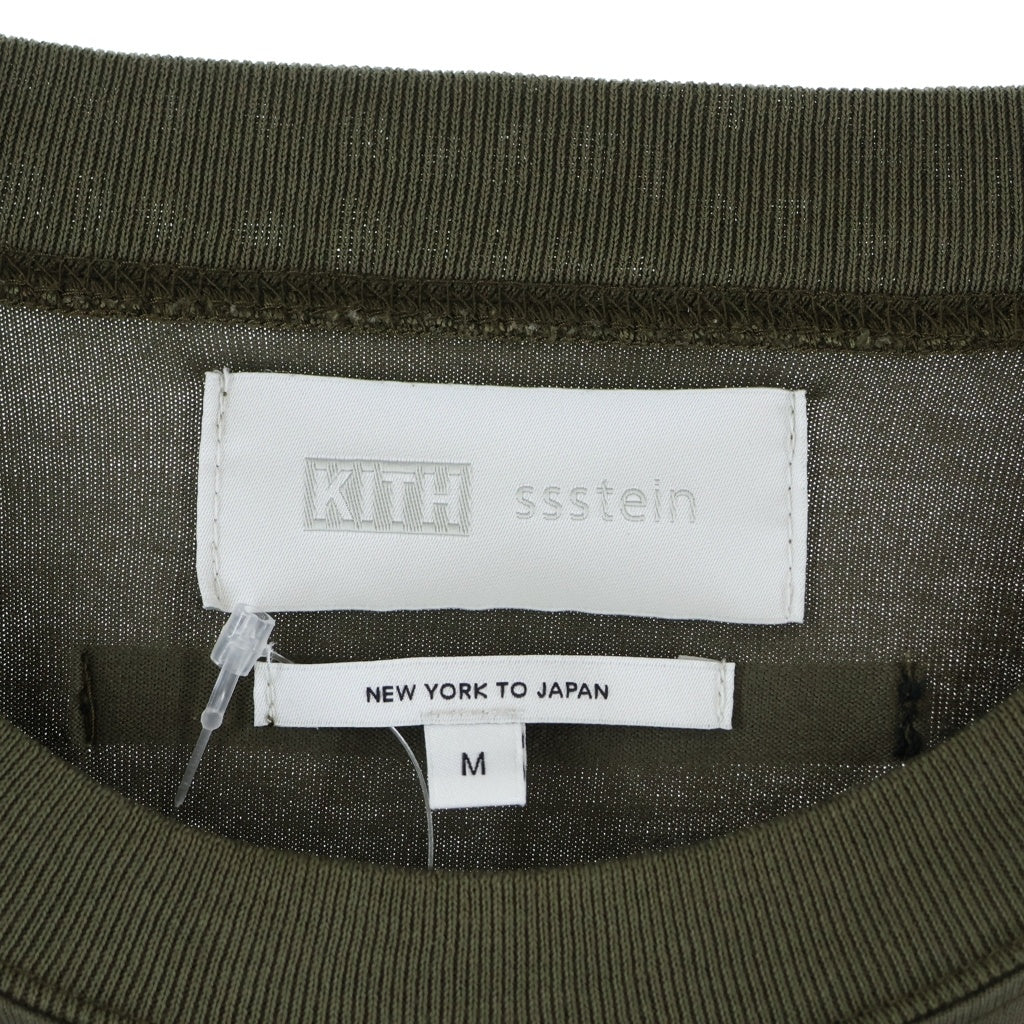 Stein(シュタイン) ×KITH OVERSIZED POCKET L/S TEE キス オーバーサイズ クルーネック長袖Tシャツ カットソー カーキ ST.1361