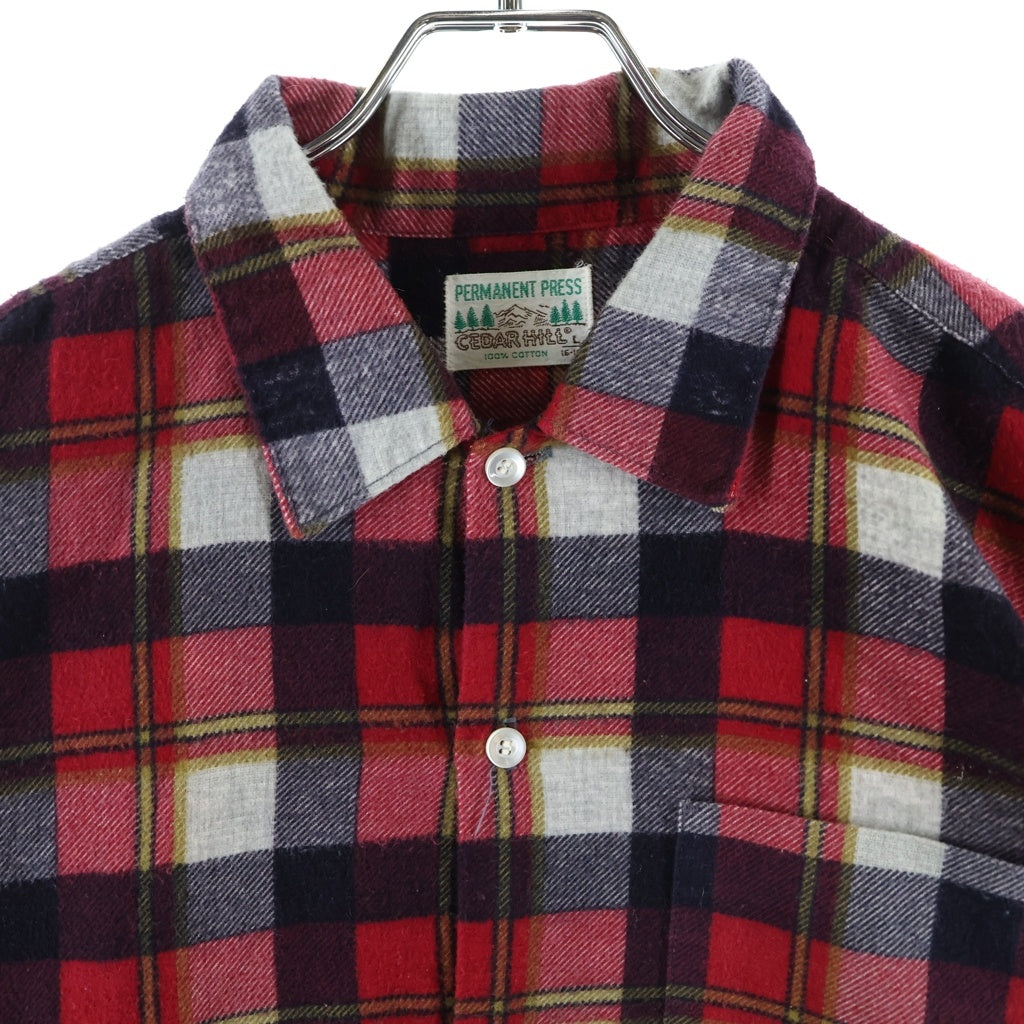VINTAGE(ヴィンテージ) 60-70S VINTAGE CEDER HILL L/S WOOL SHIRT ヴィンテージ チェック柄 長袖ウールシャツ レッド