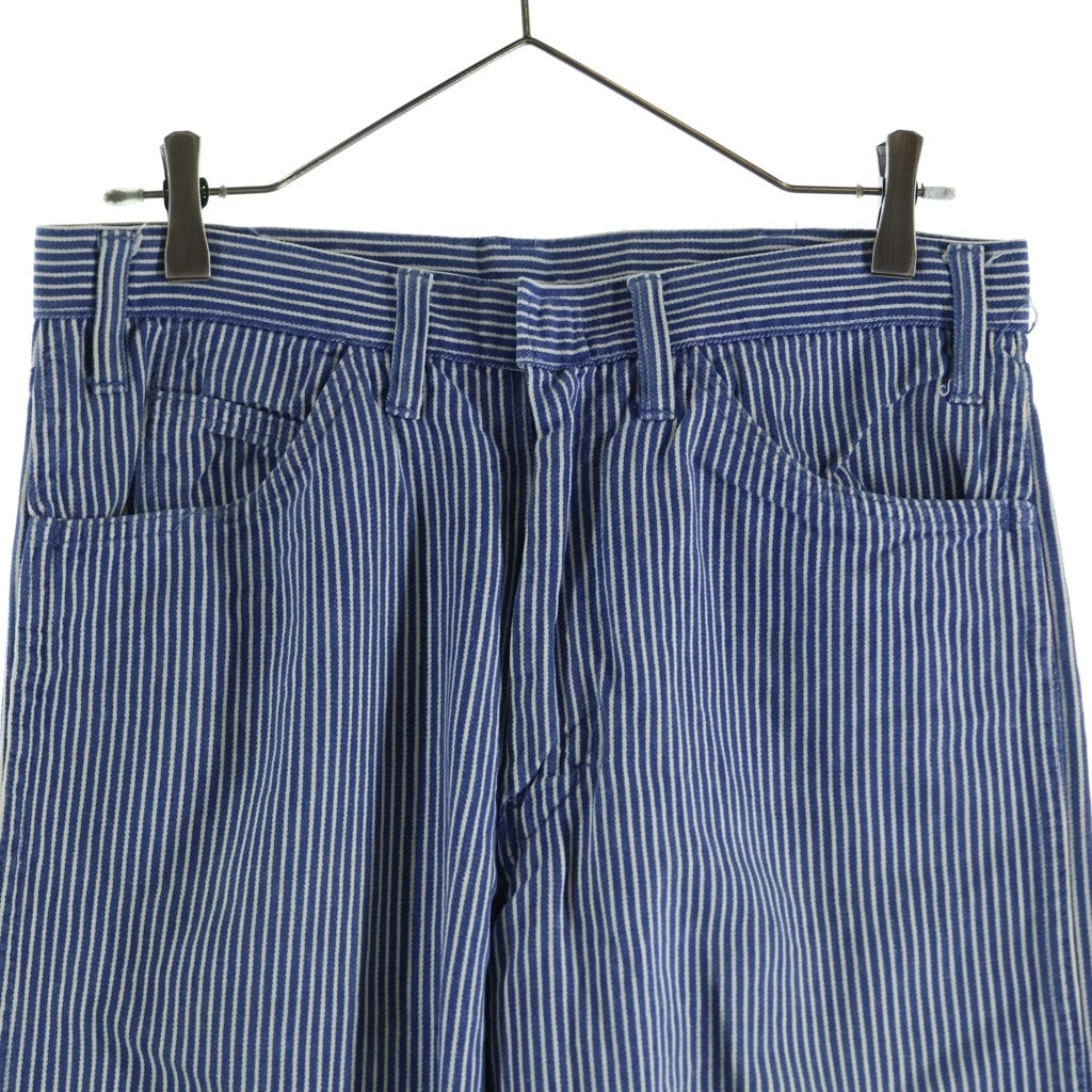 VINTAGE(ヴィンテージ) 50-60S VINTAGE HICKORY STRIPE PANTS ヴィンテージ GRIPPER ZIPPER ヒッコリーストライプ ストレートワークパンツ ブルー/ホワイト