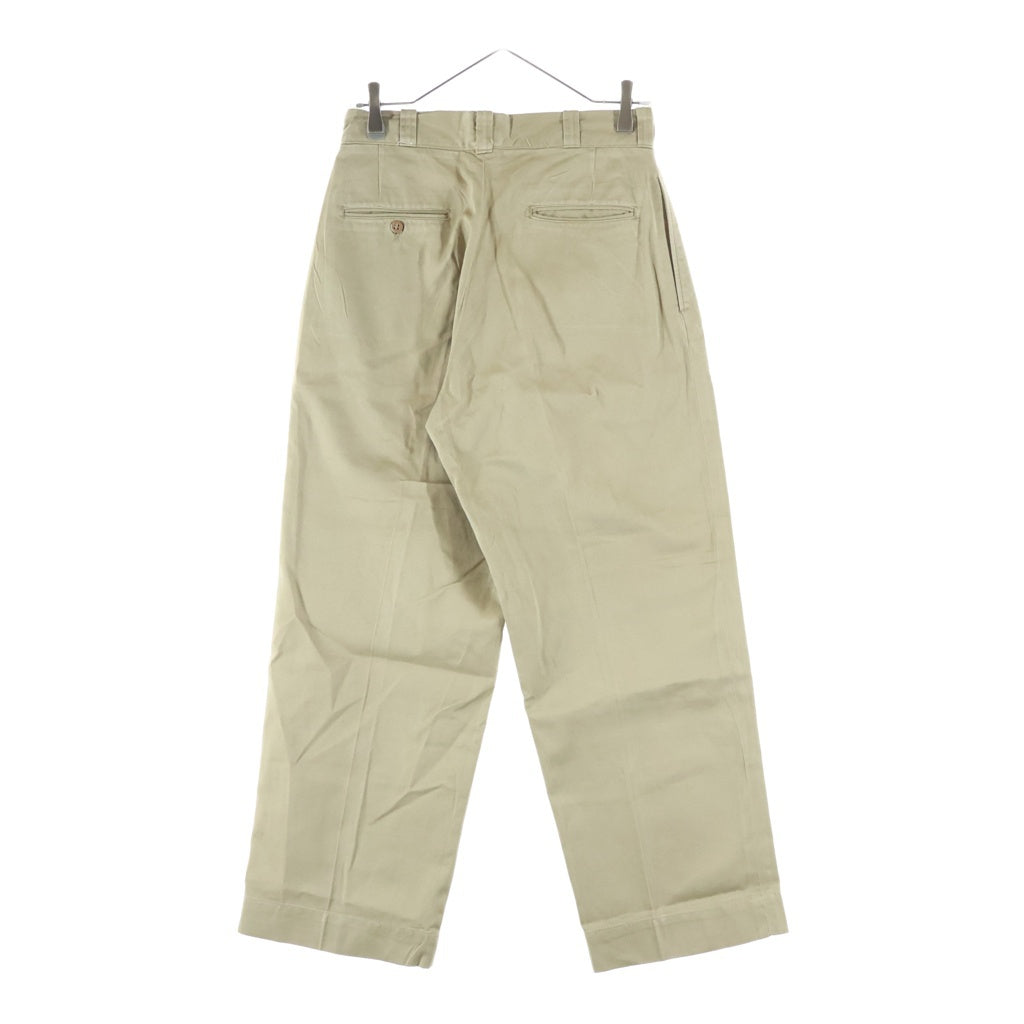 VINTAGE(ヴィンテージ) 60S VINTAGE U.S.ARMY CHINO TROUSERS ヴィンテージ ユーエスアーミー 米軍 RAPIDジッパー ジップフライチノパンツ カーキ