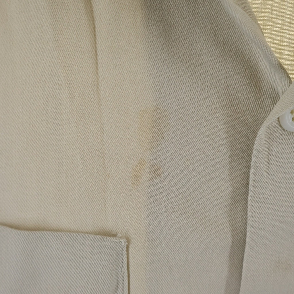 VINTAGE(ヴィンテージ) 50-60S VINTAGE GREELEY SQUARE RAYON GABARDINE L/S OPEN COLLAR SHIRT ヴィンテージ レーヨンギャバジン 長袖オープンカラー 開襟シャツ アイボリー