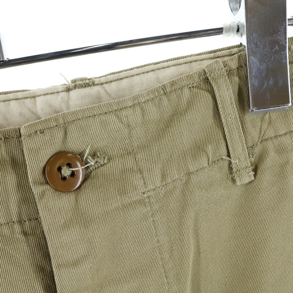 VINTAGE(ヴィンテージ) 40-50S U.S ARMY M-45 CHINO TROUSERS ヴィンテージ ユーエスアーミー 米軍 尿素ボタン ボタンフライチノパンツ カーキ