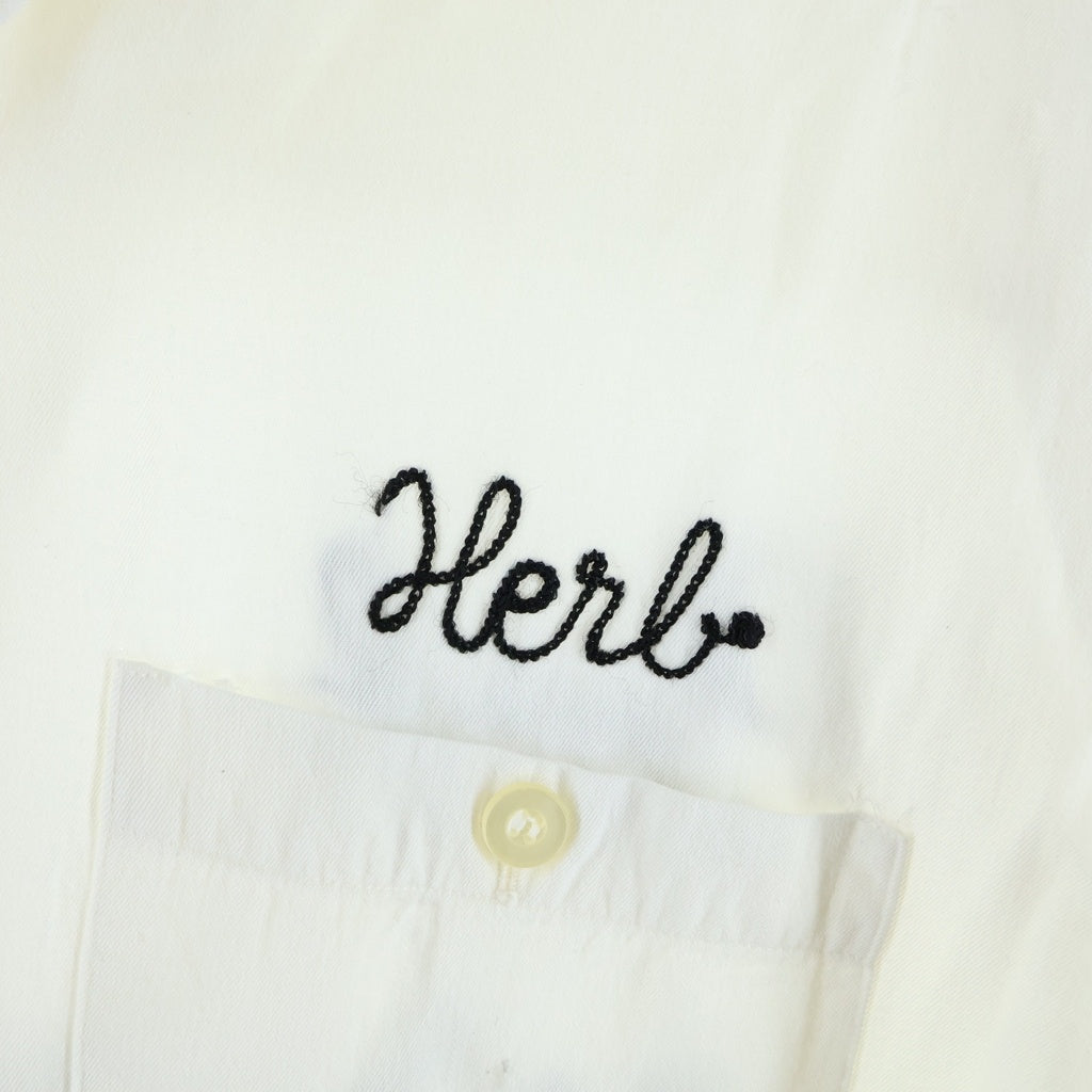 VINTAGE(ヴィンテージ) 50-60S CROWN PRINCE RAYON GABARDINE S/S BOWLING SHIRT ヴィンテージ レーヨンギャバジン 半袖ボーリングシャツ ホワイト