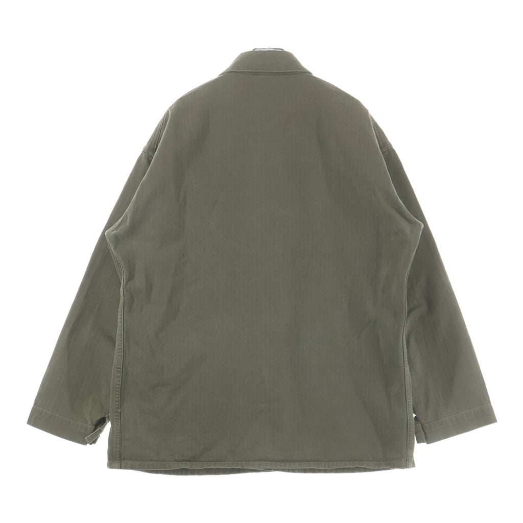 VINTAGE(ヴィンテージ) 40S VINTAGE USMC P-41 HBT JACKET ヴィンテージ ユーエスエムシー 米海兵隊 ステンシル ヘリンボーン ユーティリティジャケット カーキ