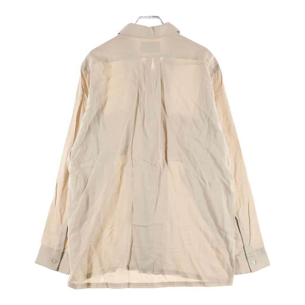VINTAGE(ヴィンテージ) 50-60S CRANBROOK RAYON L/S OPEN COLLAR SHIRT ヴィンテージ レーヨン 長袖オープンカラー 開襟シャツ ベージュ