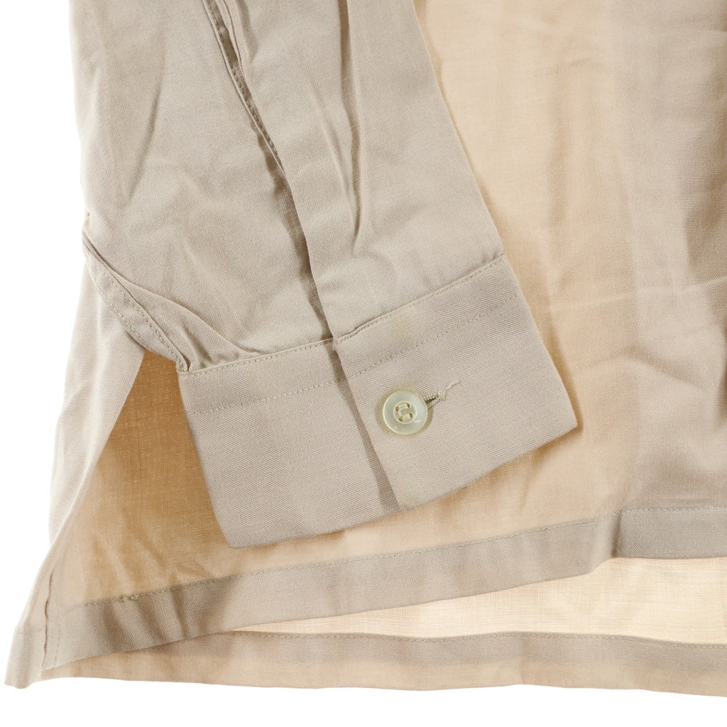 VINTAGE(ヴィンテージ) 50-60S CRANBROOK RAYON L/S OPEN COLLAR SHIRT ヴィンテージ レーヨン 長袖オープンカラー 開襟シャツ ベージュ