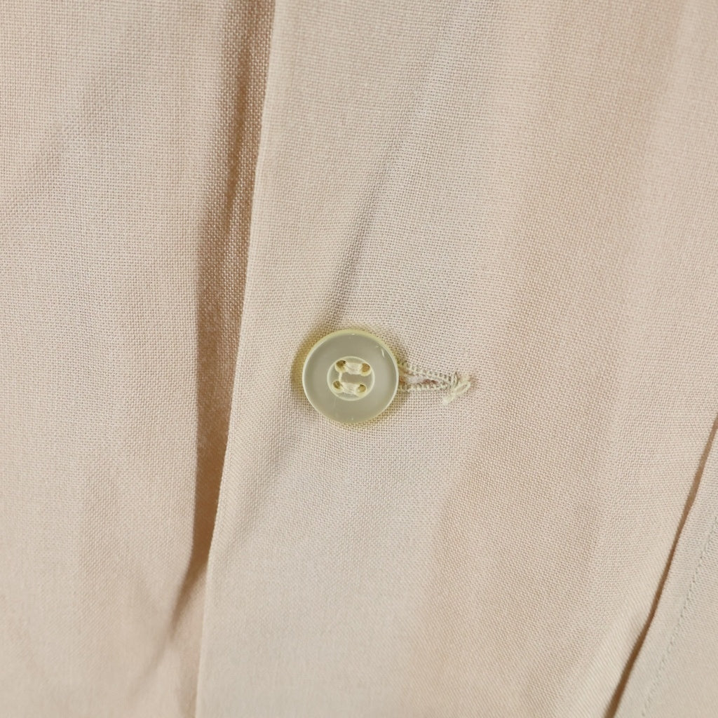 VINTAGE(ヴィンテージ) 50-60S CRANBROOK RAYON L/S OPEN COLLAR SHIRT ヴィンテージ レーヨン 長袖オープンカラー 開襟シャツ ベージュ