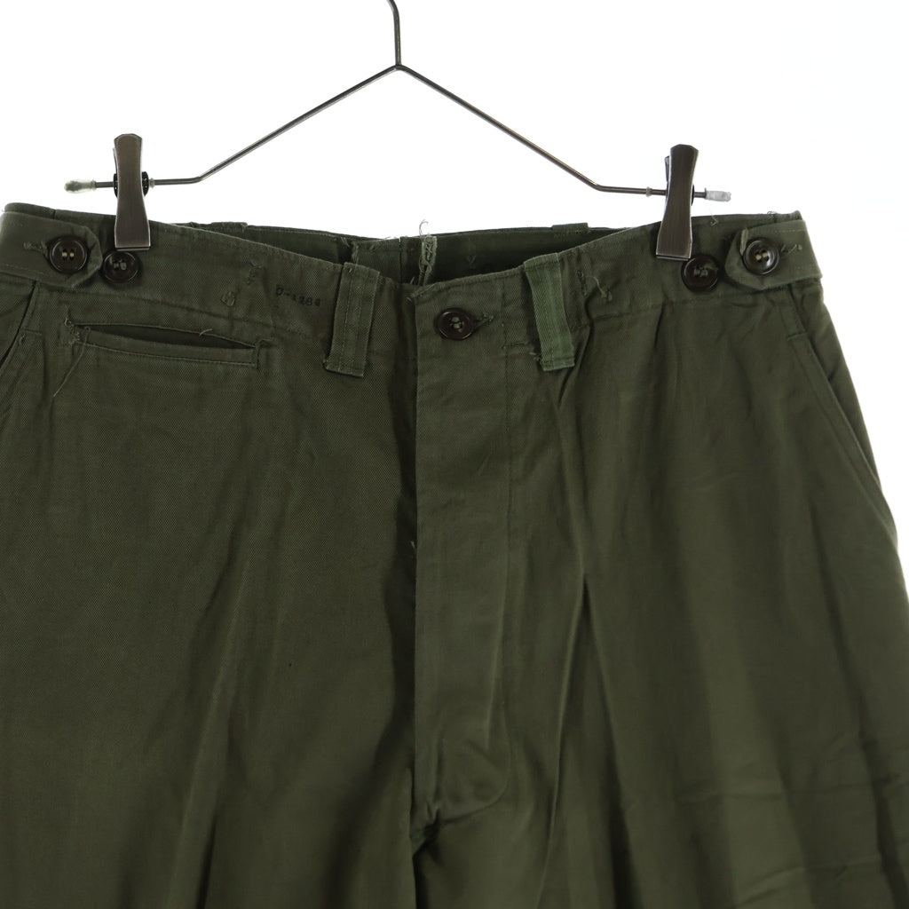 VINTAGE(ヴィンテージ) 40-50S VINTAGE U.S.ARMY M-43 TROUSERS ヴィンテージ ユーエスアーミー 米陸軍 尿素ボタン ボタンフライパンツ カーキ