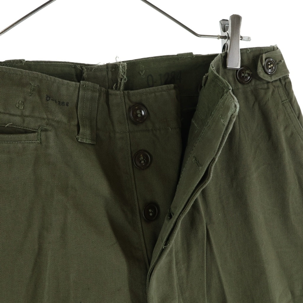 VINTAGE(ヴィンテージ) 40-50S VINTAGE U.S.ARMY M-43 TROUSERS ヴィンテージ ユーエスアーミー 米陸軍 尿素ボタン ボタンフライパンツ カーキ