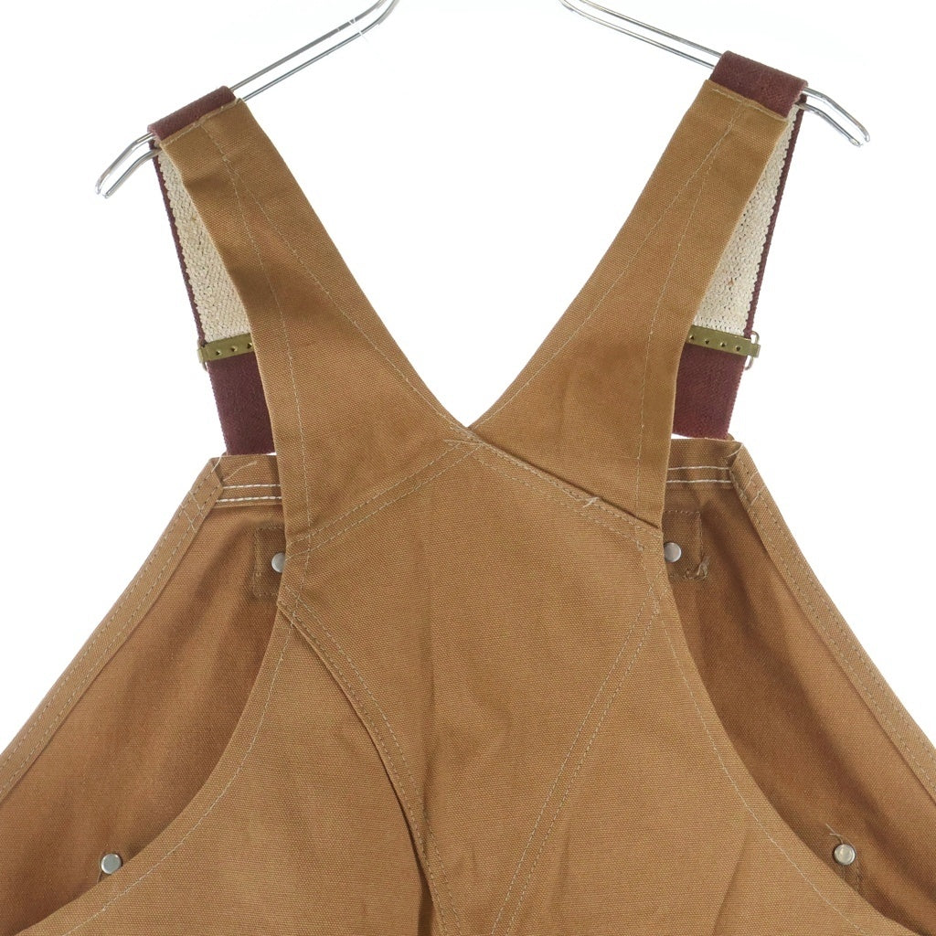 CARHARTT(カーハート) 70S VINTAGE DEADSTOCK BROWN DUCK OVERALL ヴィンテージ USA製 ダック地 ダブルニーオーバーオール つなぎ ブラウン