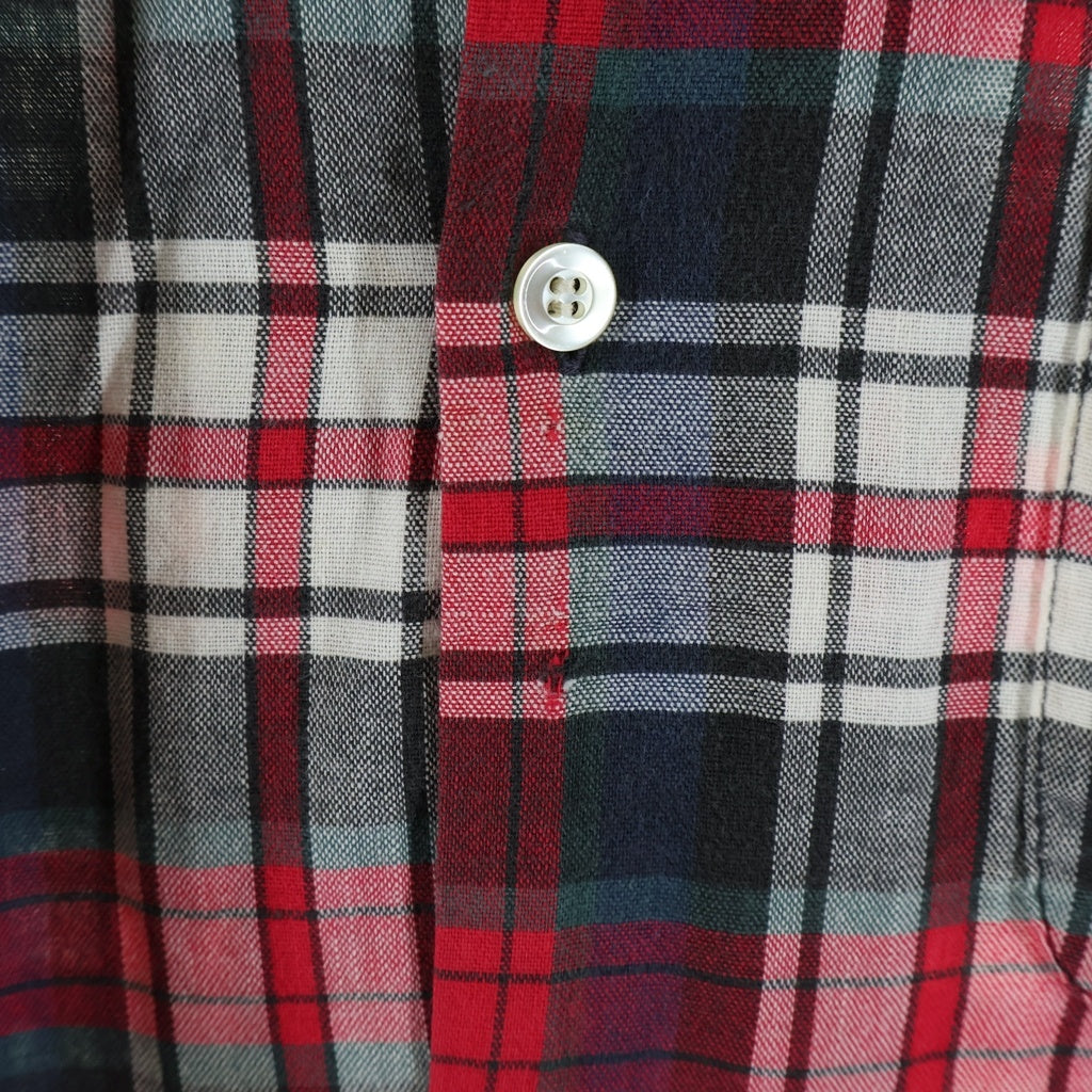 VINTAGE(ヴィンテージ) 60S VINTAGE BIANDI CELLINI L/S SHIRT ヴィンテージ チェック柄 長袖コットンシャツ レッド/グレー