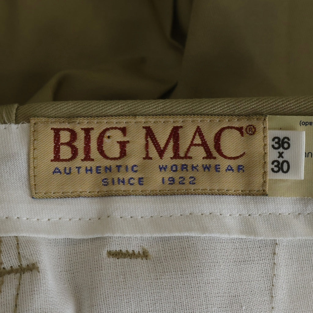 VINTAGE(ヴィンテージ) 90S VINTAGE DEADSTOCK BIG MAC RUGGED TWILL WORK PANTS ヴィンテージ ビッグマック ジップフライワークパンツ ベージュ
