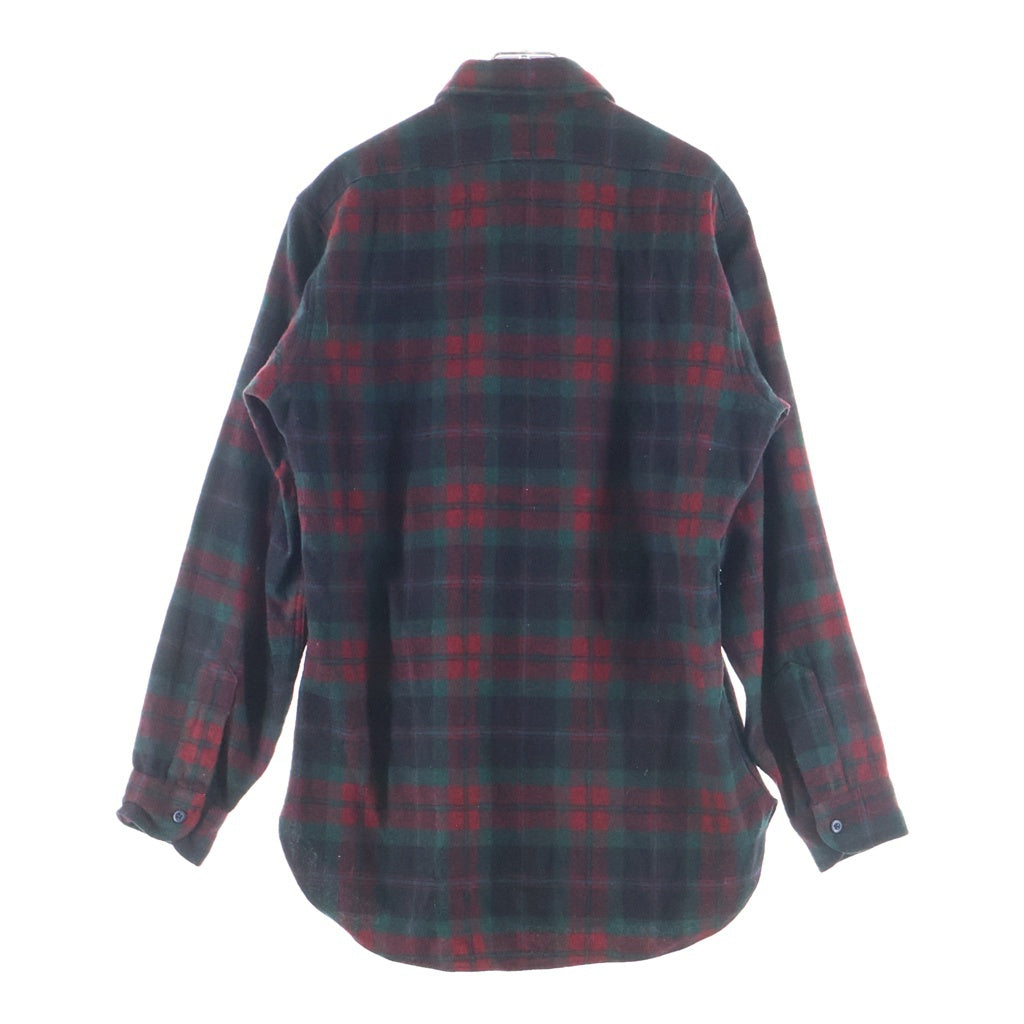 PENDLETON(ペンドルトン) 70S VINTAGE L/S CHECK WOOL BOARD SHIRT ヴィンテージ USA製 チェック柄 長袖ウール ボードシャツ レッド/グリーン
