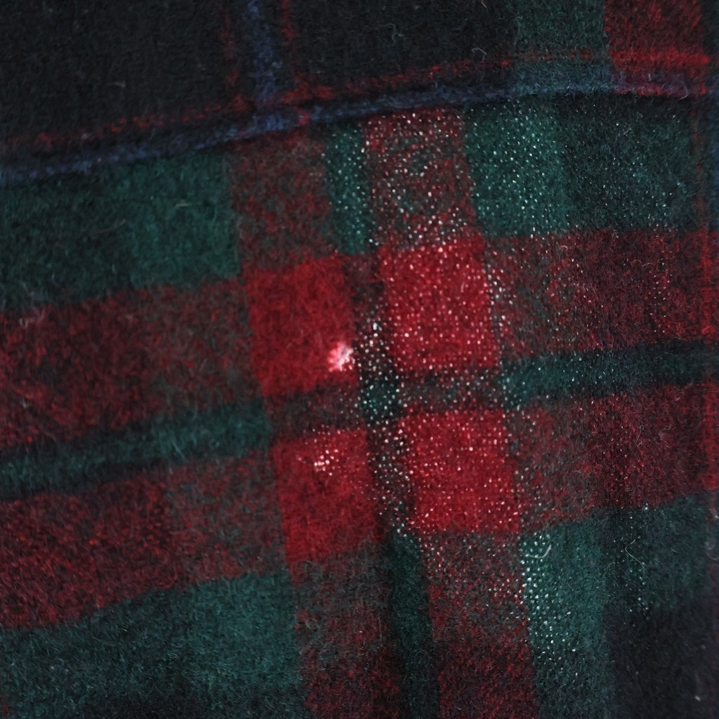 PENDLETON(ペンドルトン) 70S VINTAGE L/S CHECK WOOL BOARD SHIRT ヴィンテージ USA製 チェック柄 長袖ウール ボードシャツ レッド/グリーン