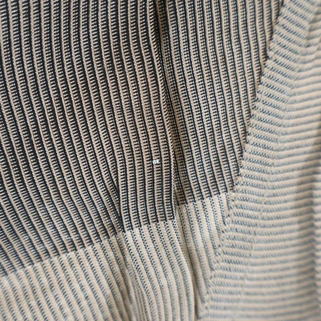 VINTAGE(ヴィンテージ) 60S VINTAGE L/S OPEN COLLAR SHIRT ヴィンテージ ストライプデザイン 長袖オープンカラー 開襟シャツ グレー