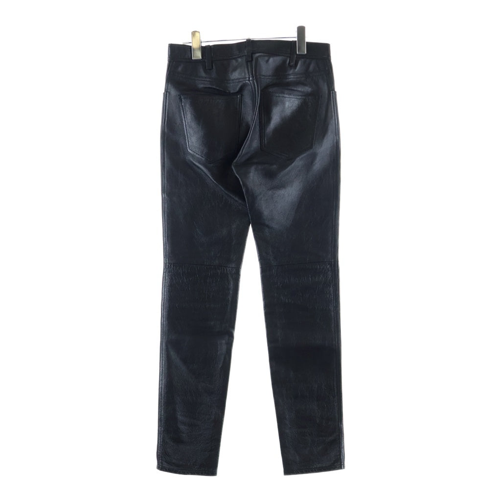 CELINE(セリーヌ) 19SS LAMBSKIN LEATHER SKINNY PANTS ラムスキン レザースキニーパンツ ブラック 2G022276D