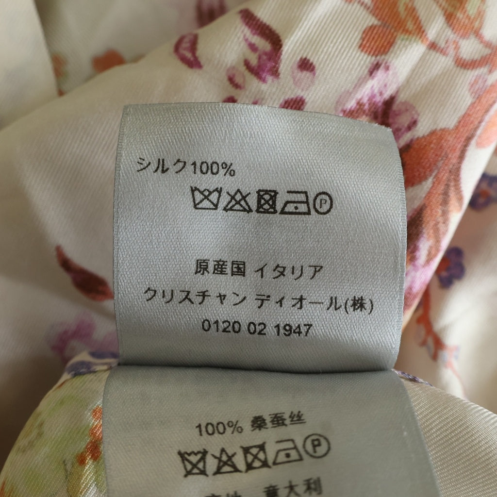DIOR(ディオール) 19SS ×KAWS カウズ BEEエンブロイダリー 総柄シルク長袖シャツ ホワイト 923C561W6016