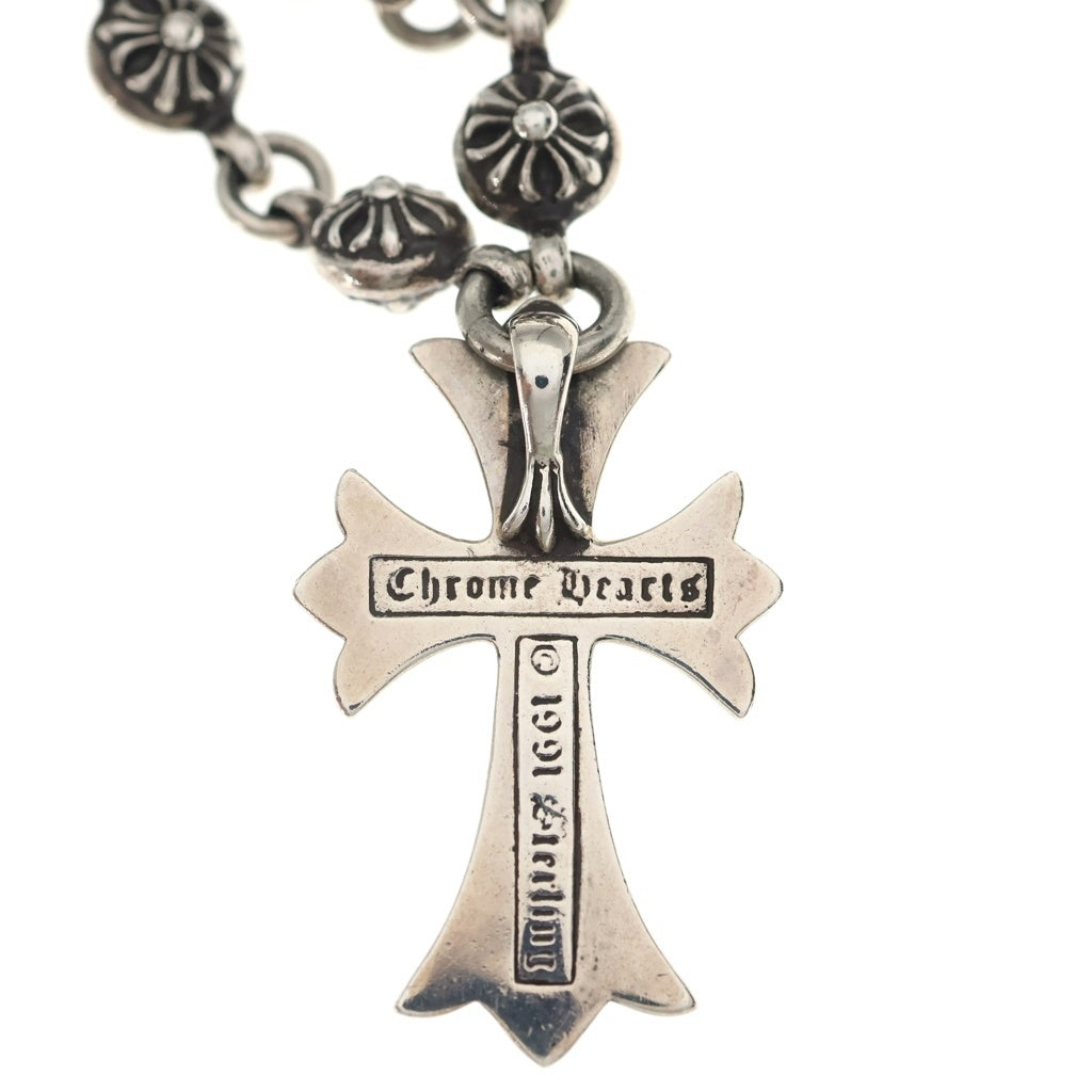 CHROME HEARTS(クロムハーツ) #1 CRSBL CHN SML CH CRS クロスボールチェーン スモールCHクロス ネックレス シルバー BCA193