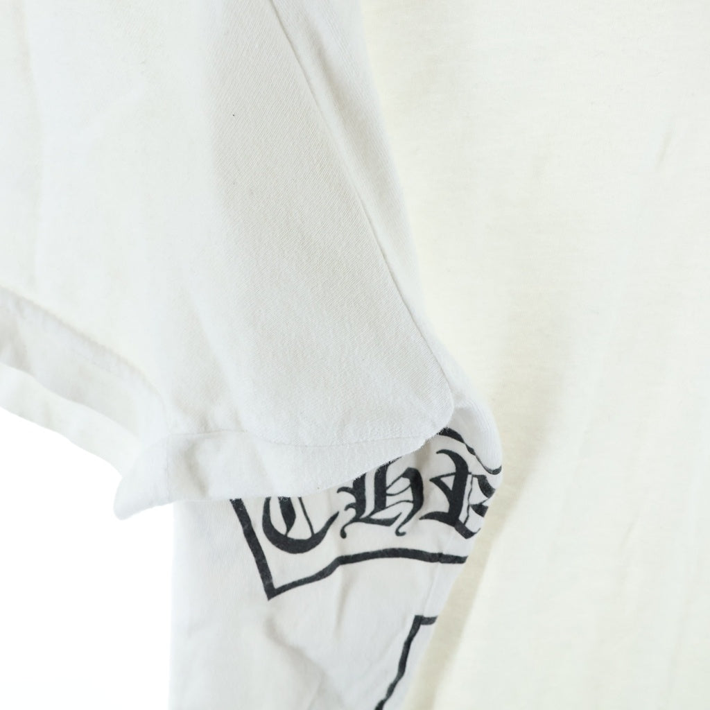 CHROME HEARTS(クロムハーツ) CH TEE サイドTバー スクロールロゴ クルーネック半袖ポケットTシャツ カットソー ホワイト