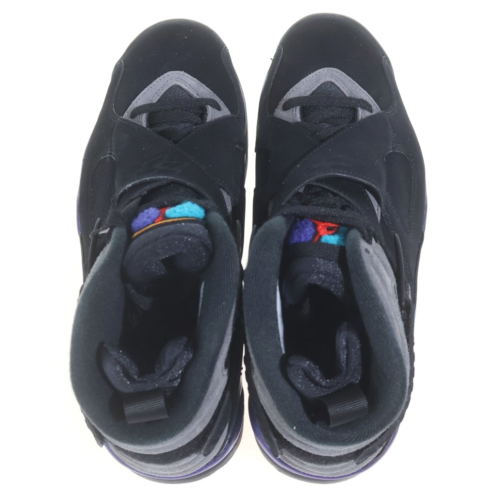 NIKE(ナイキ) AIR JORDAN 8 RETRO AQUA エアジョーダン 8 アクア ハイカットスニーカー ブラック US8.5/26.5cm 305381-006