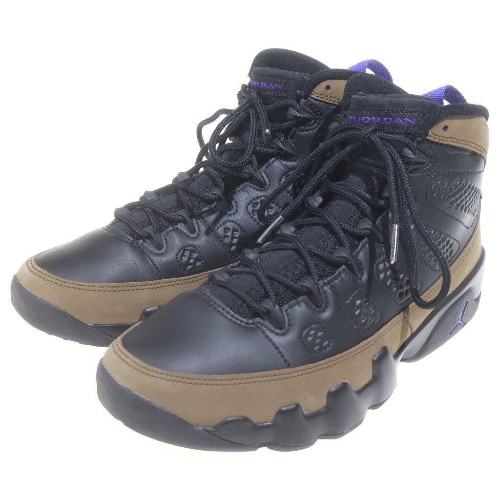 NIKE(ナイキ) AIR JORDAN 9 LIGHT OLIVE エアジョーダン 9 ハイカットスニーカー ライトオリーブ ブラック/ブラウン US8.5/26.5cm v