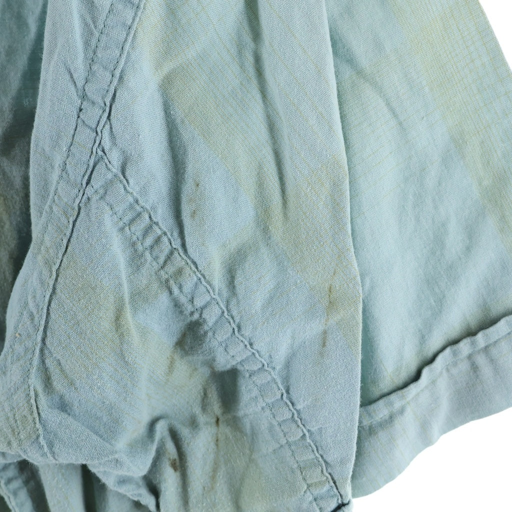 VINTAGE(ヴィンテージ) 60S VINTAGE WASHINGTON DEE CEE S/S OMBRE CHECK SHIRT ヴィンテージ USA製 半袖オンブレチェックシャツ ブルー