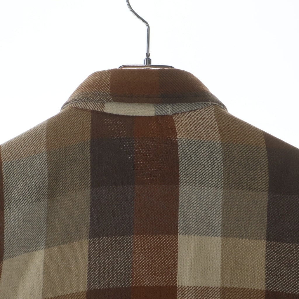 VINTAGE(ヴィンテージ) 70S VINTAGE MONTGOMERY WARD L/S FLANNEL SHIRT ヴィンテージ モンゴメリーワード チェック柄 長袖フランネルシャツ ブラウン
